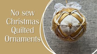 No Sew Christmas Quilted Ornaments [upl. by Maressa]