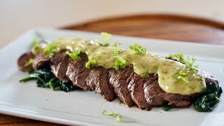 Hanger Steak Béarnaise – Bruno Albouze [upl. by Eadahs]