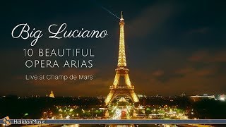 Luciano Pavarotti  10 Beautiful Opera Arias  Live Performance in Paris [upl. by Adnolay]