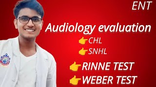 Audiology evaluation tuning fork test rinne and weber test [upl. by Atter]