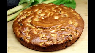 Recette Gâteau à la rhubarbe [upl. by Hercule888]