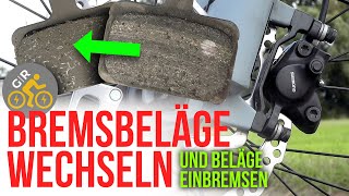 Shimano Bremsbeläge wechseln und Beläge einbremsen [upl. by Fleurette]