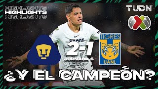 Resumen y goles  Pumas 21 TigresHighlights  AP2023J6  Liga Mx  TUDN [upl. by Ahsinut]