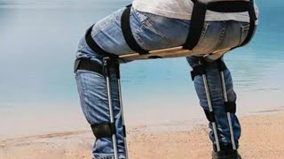 Wearable invisible seat artifact exoskeleton chairless chair chair human wearable chair magic Out [upl. by Rubbico248]