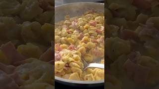 Tortellini alla Panna 🤌🏽 tortellini pasta pastarecipe pastalover pastafresca newrecipe [upl. by Bartko]