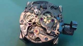 TISSOT chronograpf with Lemania Caiber 1277 part II [upl. by Luamaj]