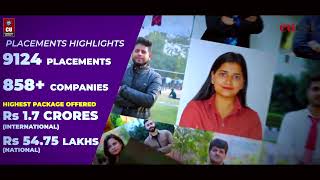 Placements at Chandigarh University  CUCET 2024  CU Admissions [upl. by Pinchas386]