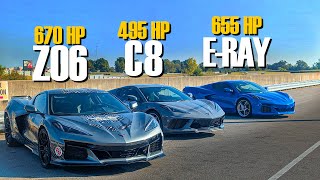 How much power is enough Driving the full Corvette lineup [upl. by Penman]