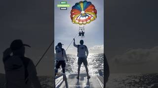 Actual Boracay Parasailing Best ever experience Tanoshii Kattayo [upl. by Huttan]