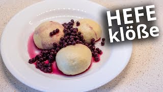 Hefeklöße mit Heidelbeeren selber machen mit Rezept [upl. by Ak]