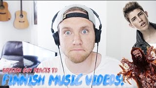 REACTING TO FINNISH MUSIC VIDEOS  Part 1 [upl. by Atteuqal]