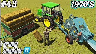 1970S REALISTIC HAYMAKING with Fortschritt K442 and hand forks Farming simulator 22 FS 22 Ep 43 [upl. by Giacomo]