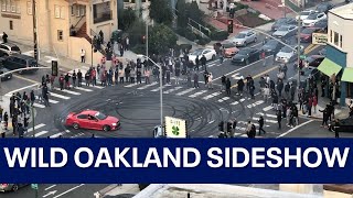 Oakland sideshow video gives view of chaotic gathering [upl. by Karoly]