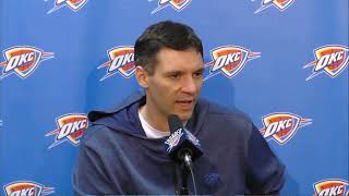 Mark Daigneault PostGame Interview  Oklahoma City Thunder vs New Orleans Pelicans [upl. by Amocat]