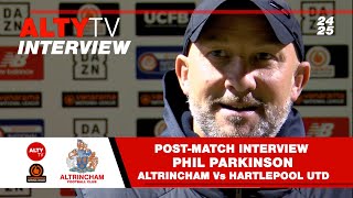 Altrincham Vs Hartlepool United  PostMatch Interview  Phil Parkinson  23 October 2024 [upl. by Longerich]