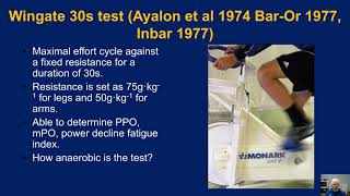 Tests of Anaerobic Power Cyclebased tests [upl. by Hamil]