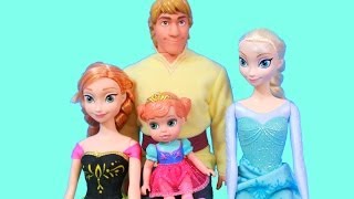 Kristoff Barbie Doll Teaches Anna How Ice Skate [upl. by Gillman]