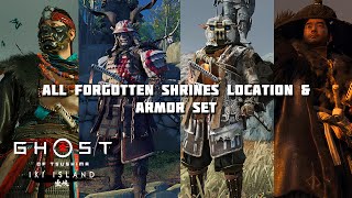 GHOST OF TSUSHIMA IKI ISLAND DLC  How to Unlock All Forgotten Shrine Wind Shrines [upl. by Nitsej]