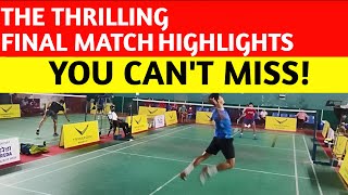 U17 Boys Singles Final Game 3 Highlights  Delhi State Badminton Championship 2023 [upl. by Iraj60]