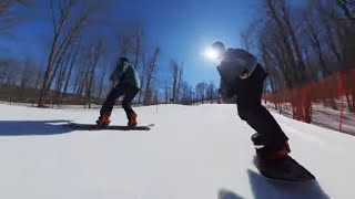 Spring Vibes at Crystal Mountain  Michigan Ski Resorts [upl. by Nnylekoorb956]