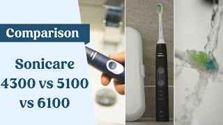 Philips Sonicare ProtectiveClean 4300 vs 5100 vs 6100  UK [upl. by Robin794]