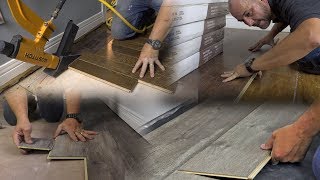 How to Install Vinyl Flooring  Laminate Flooring and Hardwood [upl. by Naillimixam939]