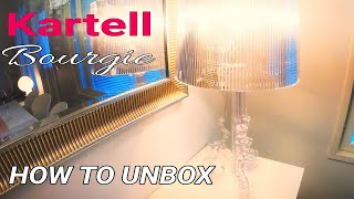 Unboxing Kartell Bourgie Designer Lamp Safely [upl. by Nath856]