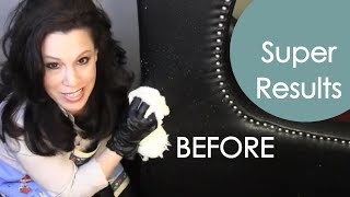 Revive Your Leather Furniture  Learn How To Cover Scratches And Repair With Renee Romeo [upl. by Airehs]