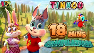 Tinkoo Aur Tinki Cartoon Series  Ep 09 to 12   Funny Cartoon For Kids  3D Animation Cartoon [upl. by Fernas]