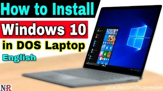 How to Install Windows 10 on DOS Laptop 🔥🔥 How to Install Windows 10 on Lenovo Ideapad 320 [upl. by Eada73]