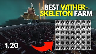 EASIEST WITHER SKELETON farm for Minecraft Bedrock 120 [upl. by Griffith641]