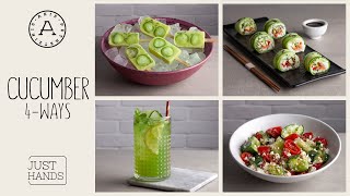 4 Recipes With Cucumber  Akis Petretzikis [upl. by Eittah]