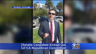 NeoNazi Candidate Kicked Out Of California GOP Convention [upl. by Gschu547]