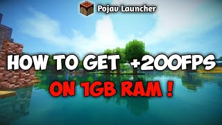 How to get 200 fps on 1GB RAM  Pojav launcher low end settings  Pojav Launcher [upl. by Koval47]