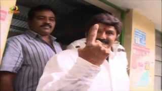 Legend Balakrishna and his family cast their votes  Telangana Elections 2014 [upl. by Anneirb]