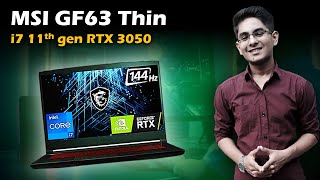 MSI GF63 thin i7 11th gen RTX 3050 review Buy or Not [upl. by Ocin989]