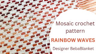 Mosaic crochet for beginners Step bystep tutorial and 10 best tips You can do it [upl. by Niar]