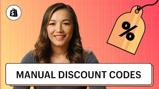 How to Setup Manual Discount Codes  Shopify Help Center [upl. by Winebaum]