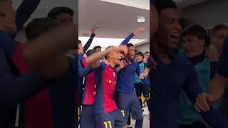 🔥 This is how FC Barcelona celebrated not just a win but a 40 blowout against Real Madrid 😱 [upl. by Jodoin]