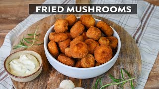 The Easiest Way to Make FRIED MUSHROOMS [upl. by Aicelav552]