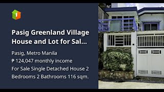 Pasig Greenland Village House and Lot for Sale in Pasig [upl. by Barnum]