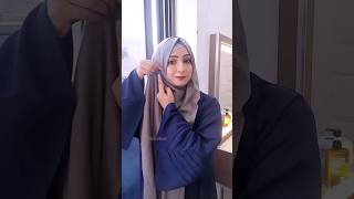 Summer special Lawn Hijab Style  layered Hijab w tutorial  shorts youtubeshorts shortsvideo [upl. by Mavra]