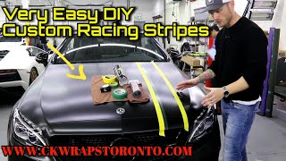 SUPER EASY DIY CUSTOM RACING STRIPES [upl. by Magdalene]