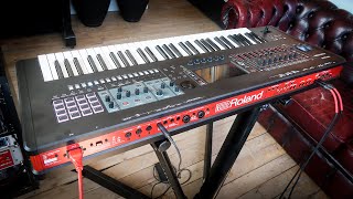 Roland Fantom 6 Synthesizer Unboxing amp Demo [upl. by Llerdnam]