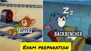 Exam preparation Topper Vs Backbencher Meme [upl. by Atinnor]