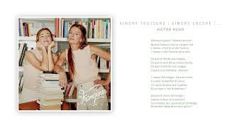 Les Frangines – Aimons toujours  Aimons encore  Lyrics video [upl. by Aihsiym265]