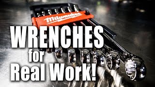 Great Wrenches for Less  Milwaukee Combination Wrench Set Review [upl. by Amhser]