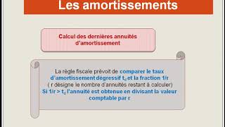 Les amortissements  lamortissement dégressif [upl. by Tenahs]