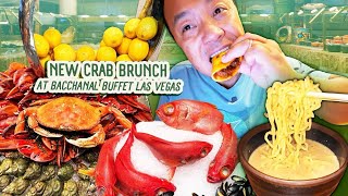 “Crab Brunch” at the LARGEST Buffet in Las Vegas NEW ITEMS at the Bacchanal Buffet [upl. by Pampuch547]