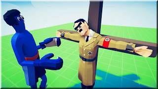 ✝CRUCIFIED HITLER vs MELEE UNIT  Totally Accurate Battle Simulator TABS [upl. by Fotinas684]